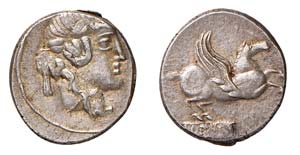 TITIA (90 a.C.) Quintus Titius Denier - ... 
