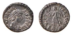 THEODOSIO I (379-395) AE 4 - Zecca Antiochia ... 