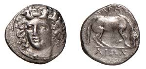 THESSAGLIA - LARISSA (350-300 a.C.) DRACMA ... 