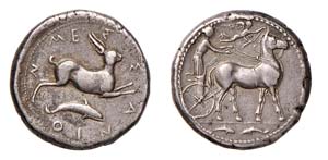 SICILIA - MESSANA (425-421 a.C.) TETRADRAMMA ... 