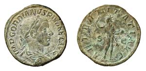 GORDIANO III (238-244) SESTERZIO gr.20,8 -  ... 