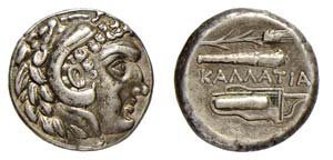 MOESIA - KALLATIS (III-IV sec.a.C.) DRACMA ... 