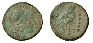 APULIA - THEATE (225-200 a.C.) QUINCUNX ... 