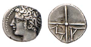GALLIA - MASSALIA (circa 200-121 a.C.) OBOLO ... 