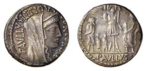 AEMILIA (62 a.C.) L.Paullus Lepidus Aemilius ... 