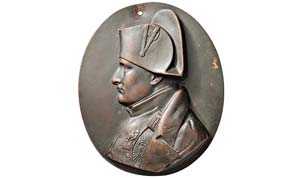 PLACCA OVALE UNIFACE D/Busto di Napoleone I ... 