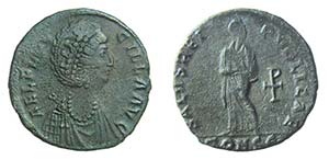 AELIA FLACCILLA - Moglie di Theodosio I - AE ... 