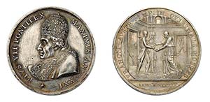ROMA - PIO VII (1800-1823) MEDAGLIA AR ANNO ... 