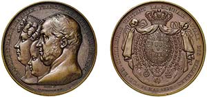 NAPOLI - FRANCESCO I (1825-1830) MEDAGLIA AE ... 