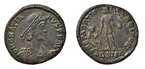 GRAZIANO (367-383) MAIORINA - Zecca Siscia - ... 