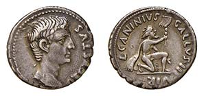 AUGUSTO - L. Caninius Gallus (27 a.C - 14 ... 