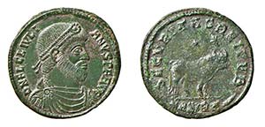 GIULIANO II (355-363) DOPPIA MAIORINA ... 
