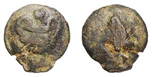 UMBRIA - TUDER (270-260 a.C.) ONCIA gr.28,0  ... 