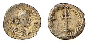 GIUSTINIANO I (527-565) MEZZA SILIQUA ... 