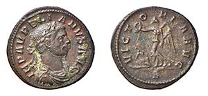 AURELIANO (270-275) DENARIO gr.2,4 -  ... 