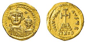 ERACLIO (610-641) SOLIDO gr.4,4 - Zecca ... 