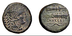 APULIA - LUCERIA (211-200 a.C.) QUADRUNX ... 