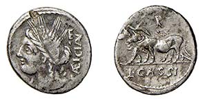 CASSIA (102 a.C.) L. Cassius Caeicianus - ... 
