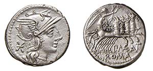 MAENIA (138 a.C.) P. Maenius M.f. Antias - ... 