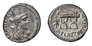 PLETORIA (57 a.C.) M. Plaetorius M.f. ... 