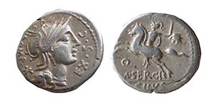 SERGIA (116-115 a.C.) M.Sergius Silus - ... 