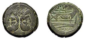 ROMA - Serie PVR (circa 169- 158 a.C.) ASSE ... 