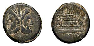 ROMA - Serie BAL (circa 169- 158 a.C.) ASSE ... 