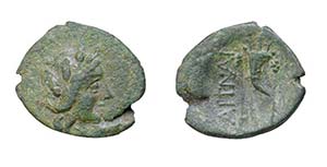 SICILIA - AETNA (Prima del  339 a.C.) HEXAS ... 
