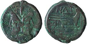 PINARIA (149 a.C.) Pinarius Natta - ASSE ... 