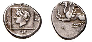 TRACIA - ABDERA (395-360 a.C.) TETROBOLO ... 