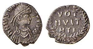 GIUSTINIANO I - CARTAGINE (527-565) MEZZA ... 