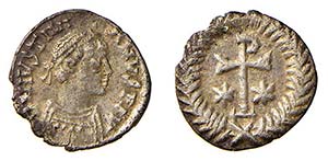 GIUSTINIANO I - RAVENNA (527-565) MEZZA ... 