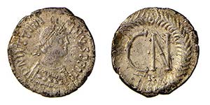 GIUSTINIANO I - RAVENNA (527-565) MEZZA ... 