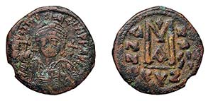 GIUSTINIANO I - CYZICO (527-565) FOLLIS -  ... 