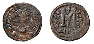 GIUSTINIANO I - NICOMEDIA (527-565) FOLLIS - ... 