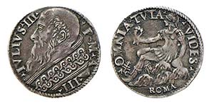 ROMA - GIULIO III (1550-1555) GIULIO gr.3,1 ... 