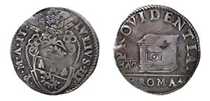 ROMA - GIULIO III (1550-1555) GROSSO - ANNO ... 