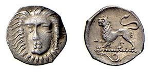 CAMPANIA - PHISTELIA (380-350 a.C.) OBOLO ... 