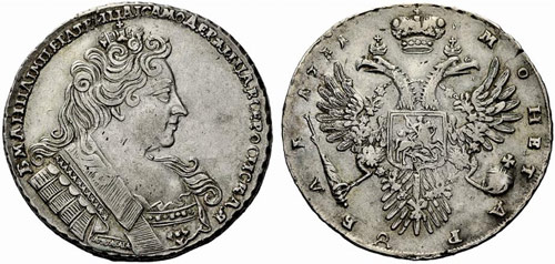 Anna, 1730-1740 - 1731 - Rouble ... 