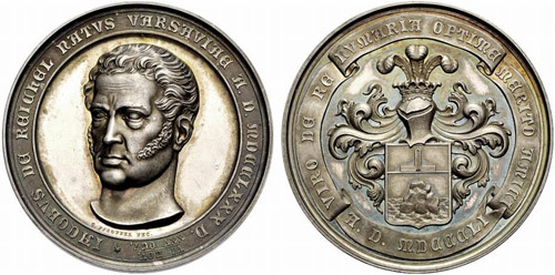 Silver medal 1851. For Jakob ... 