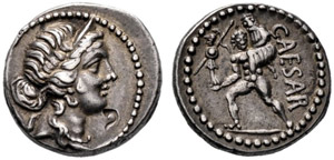 C. Iulius Caesar. Denarius 48/47, ... 