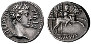 Augustus, 27 BC - 14 - Denarius ... 