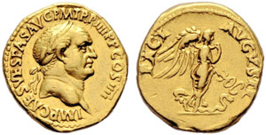 Vespasianus, 69-79 - Aureus 72, ... 