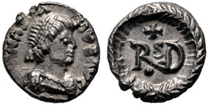 Theoderic, 491-526. 1/4 Siliqua ... 