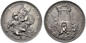 Anne, 1702-1714. Silbermedaille o. ... 