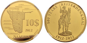 10 Dollar 2012. ESSAI in Gold. 100 ... 