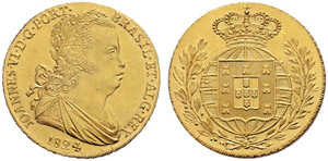 João VI. 1799-1826. Peca 1824, ... 