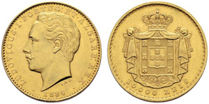 Luis I. 1861-1889. 10000 Reis ... 