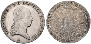 Franz II. (I.), 1792-1835. Taler ... 