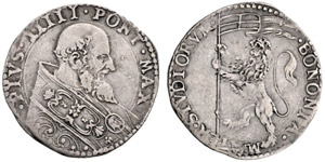 Pius V. 1566-1572. Bianco o. J., ... 